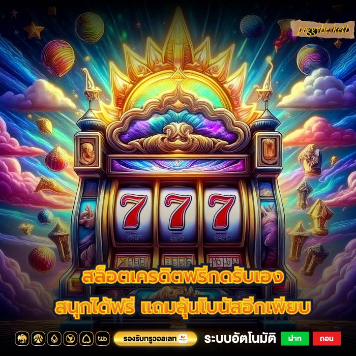 สล็อตเครดิตฟรีกดรับเอง สนุกได้ฟรี แถมลุ้นโบนัสอีกเพียบ